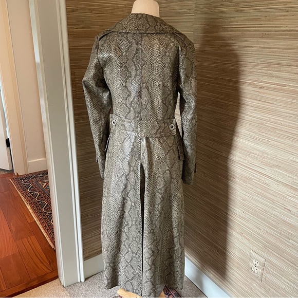Vintage 1960s French Snakeskin Trench Jacket - Picture 4 of 6